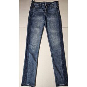 American Eagle Super Stretch Skinny Jeans Womens 12 Long Blue Denim. (HL463)